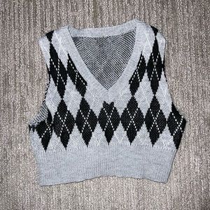 Cute cropped sweater vest